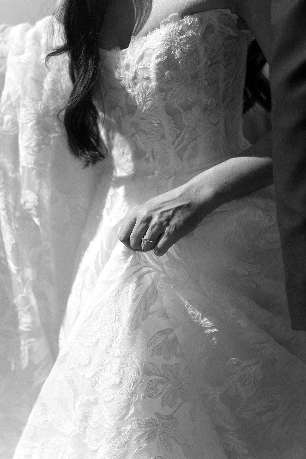 Real Bride in Ezra Wedding Ball Gown Wedding Dress