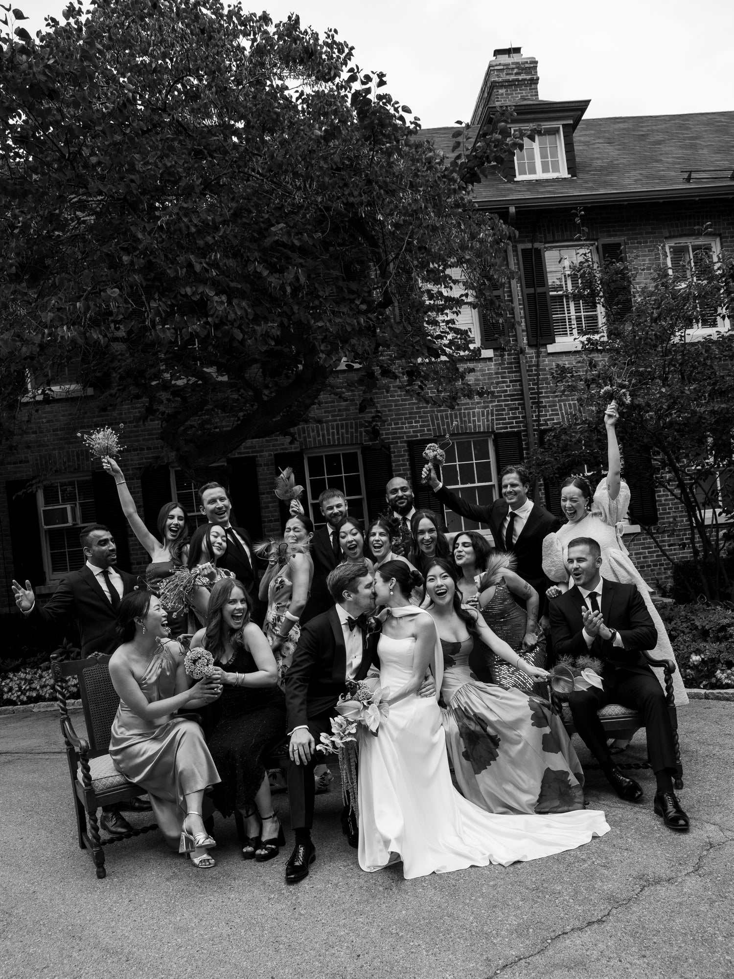 Elegant Bride Amy in the Addilyn Wedding Dress with Scarf