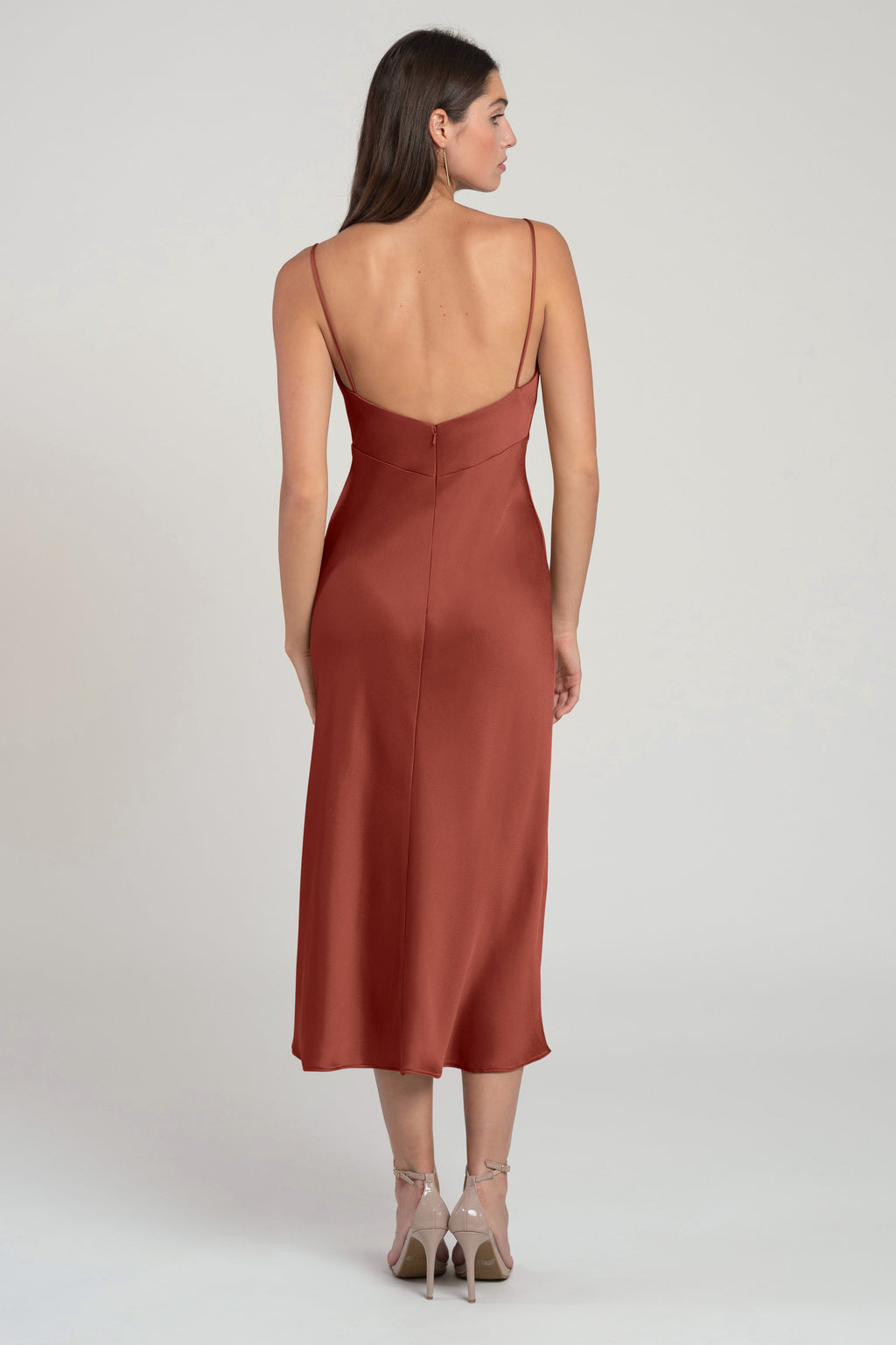 Jenny_Yoo_Adele_Bridesmaid_Dress_Cowl_Neck_Midi_Length_Satin_rust_red_back