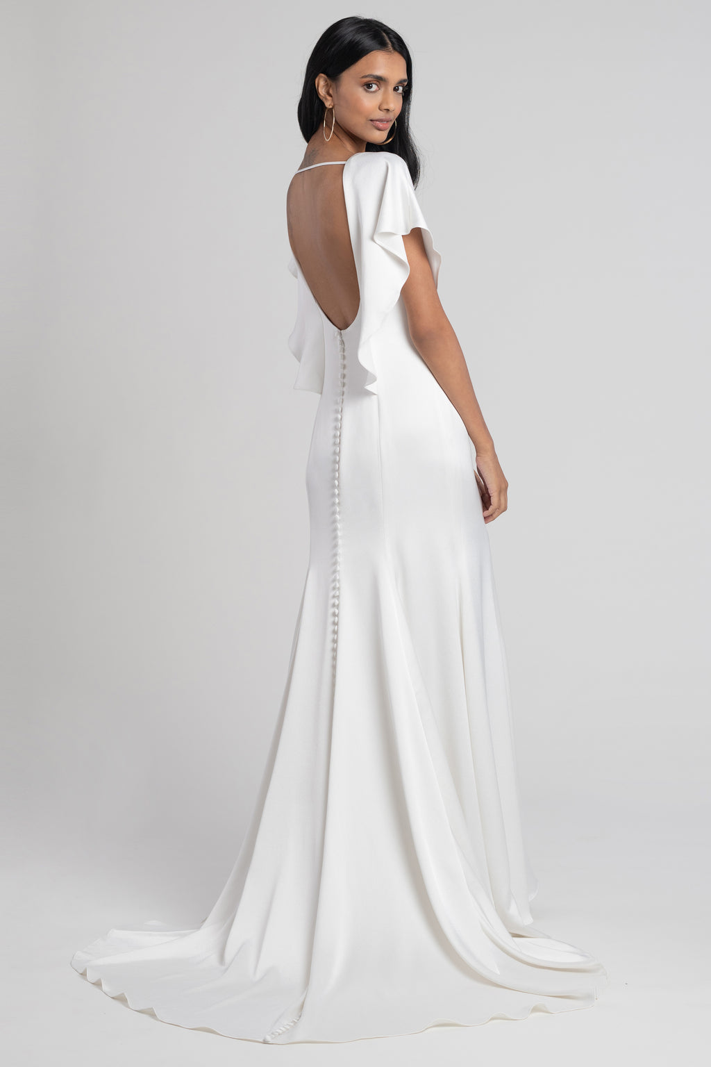 Jenny_Yoo_Beale_Wedding_Dress_V_Neck_Flutter_Sleeve_Satin_Back_2400x3600