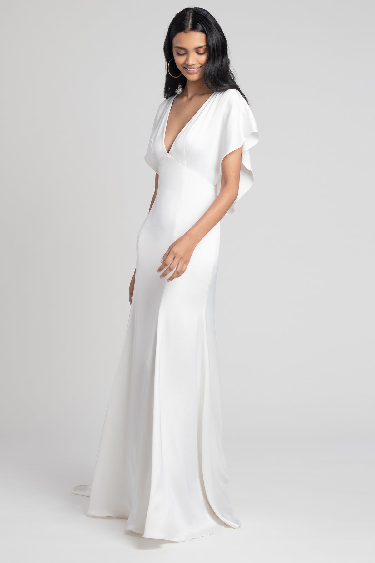 Jenny_Yoo_Beale_Wedding_Dress_V_Neck_Flutter_Sleeve_Satin_side_2400x3600