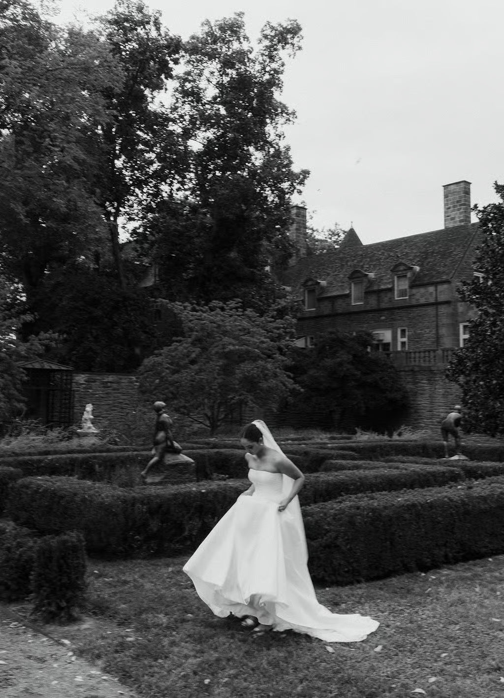 Elegant and Classic Brynn Strapless Gown on Bride Arianna