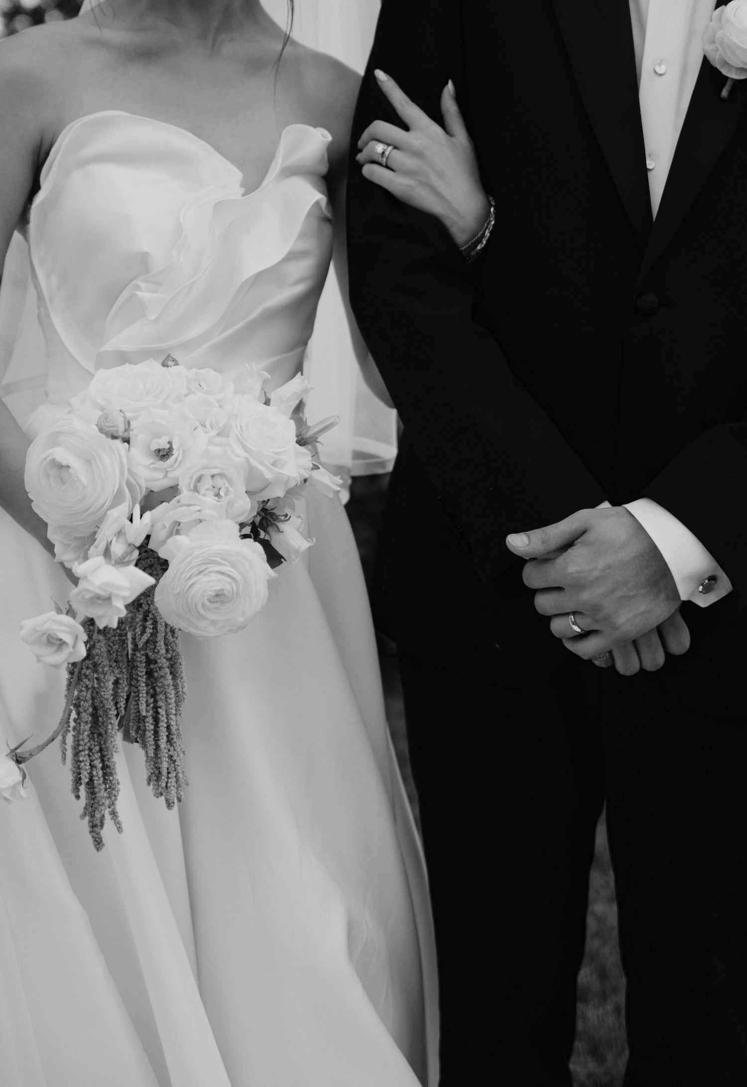 Celine A-Line Flower Wedding Dress on Real Bride