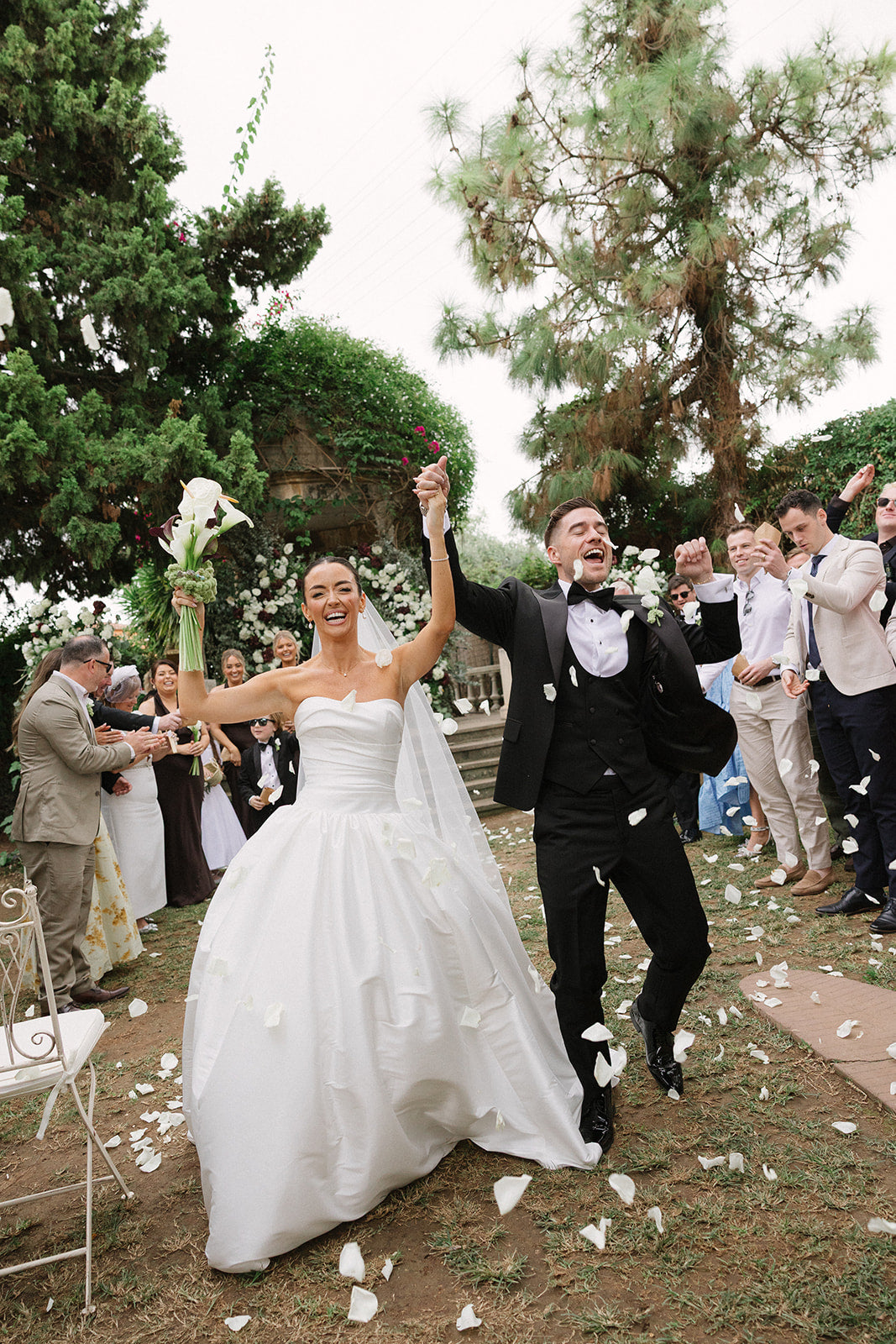 Real Bride in Drop Waist Charlotte Wedding Dress