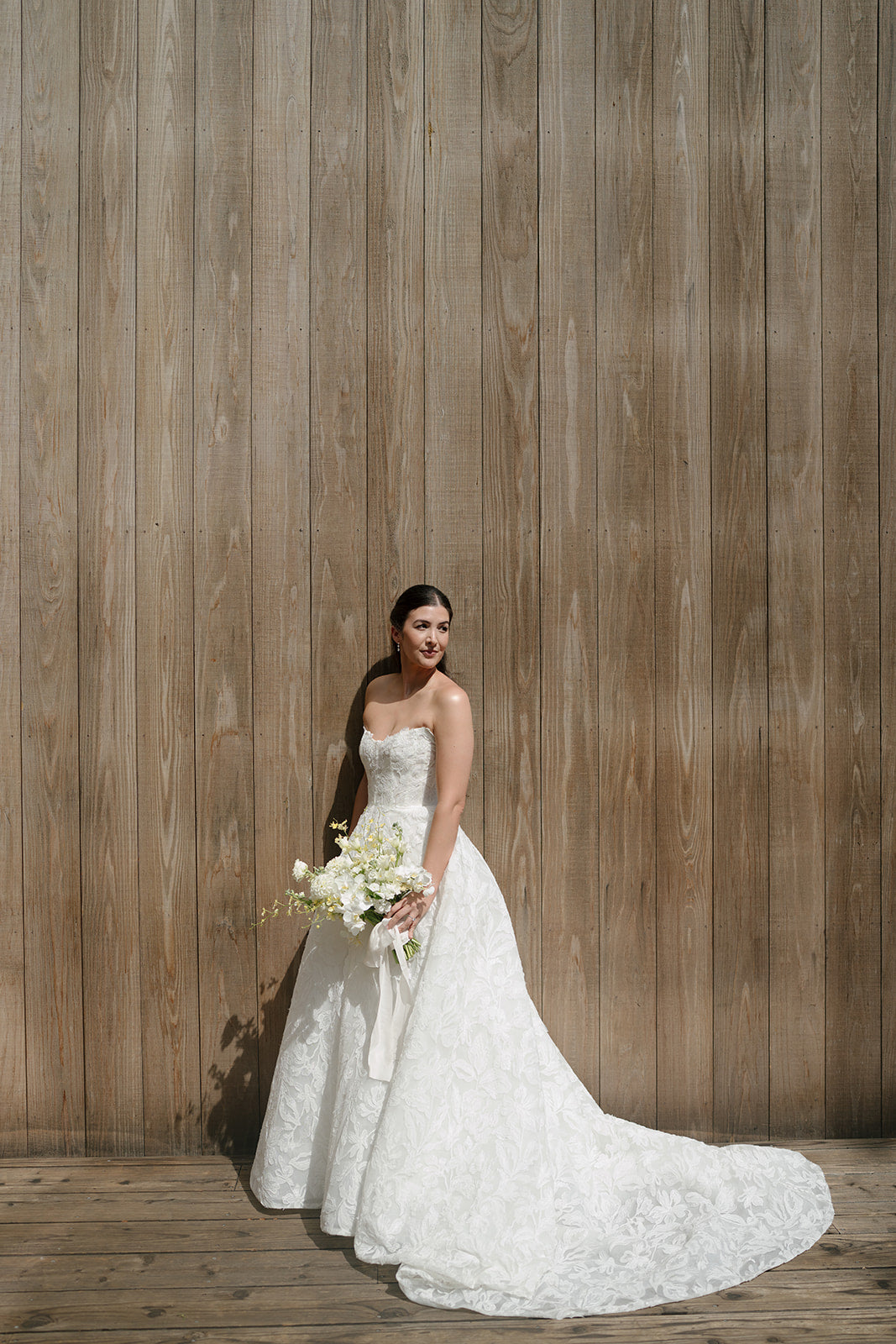 Real Bride in Ezra Wedding Ball Gown Wedding Dress