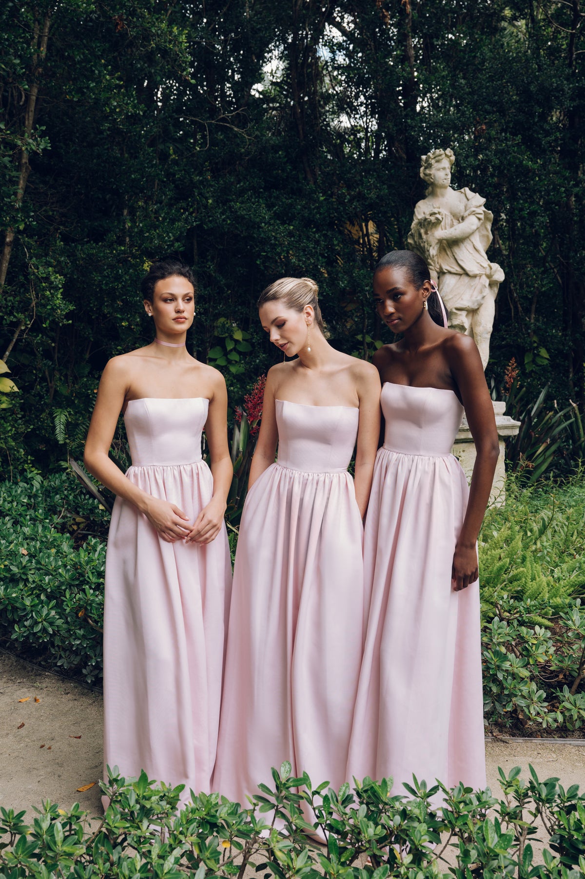 Laney 5 PowderPink Faile Strapless BridesmaidDress