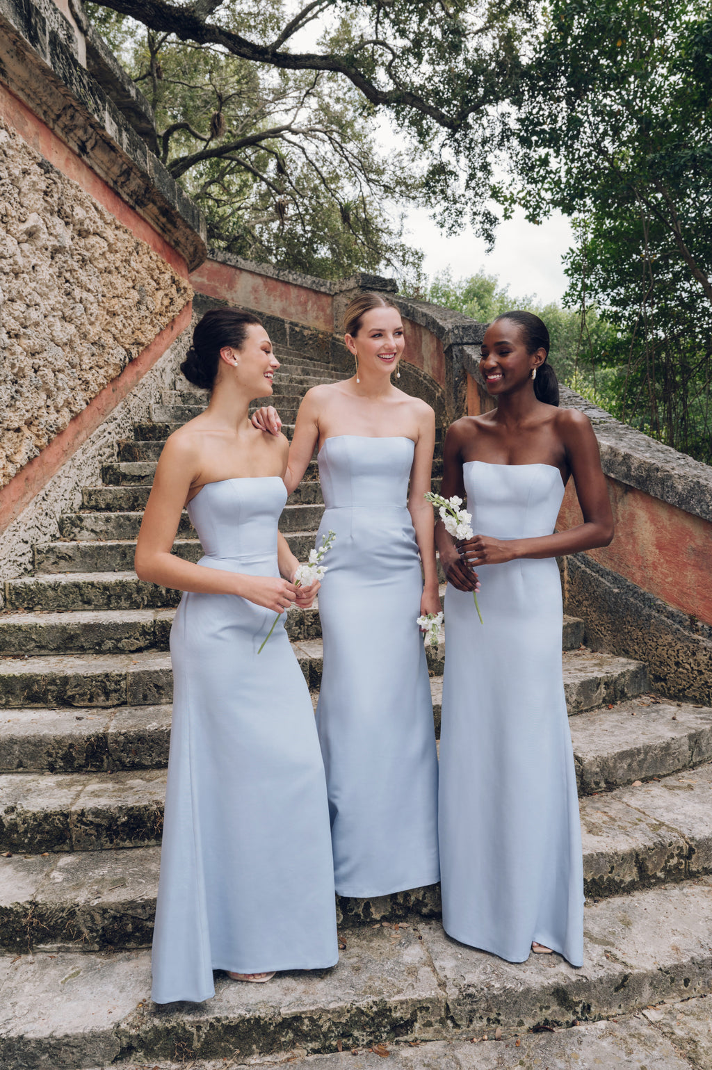 Paige 3 WhisperBlue Faile Strapless BridesmaidDress