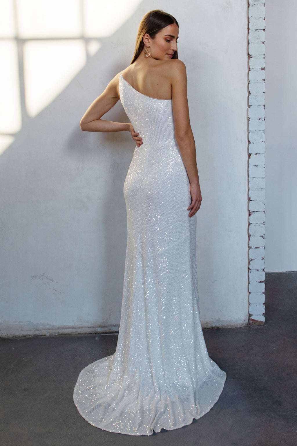 Jenny_Yoo_Little_White_Dress_Zara_One_Shoulder_Sequin_Ivory_back