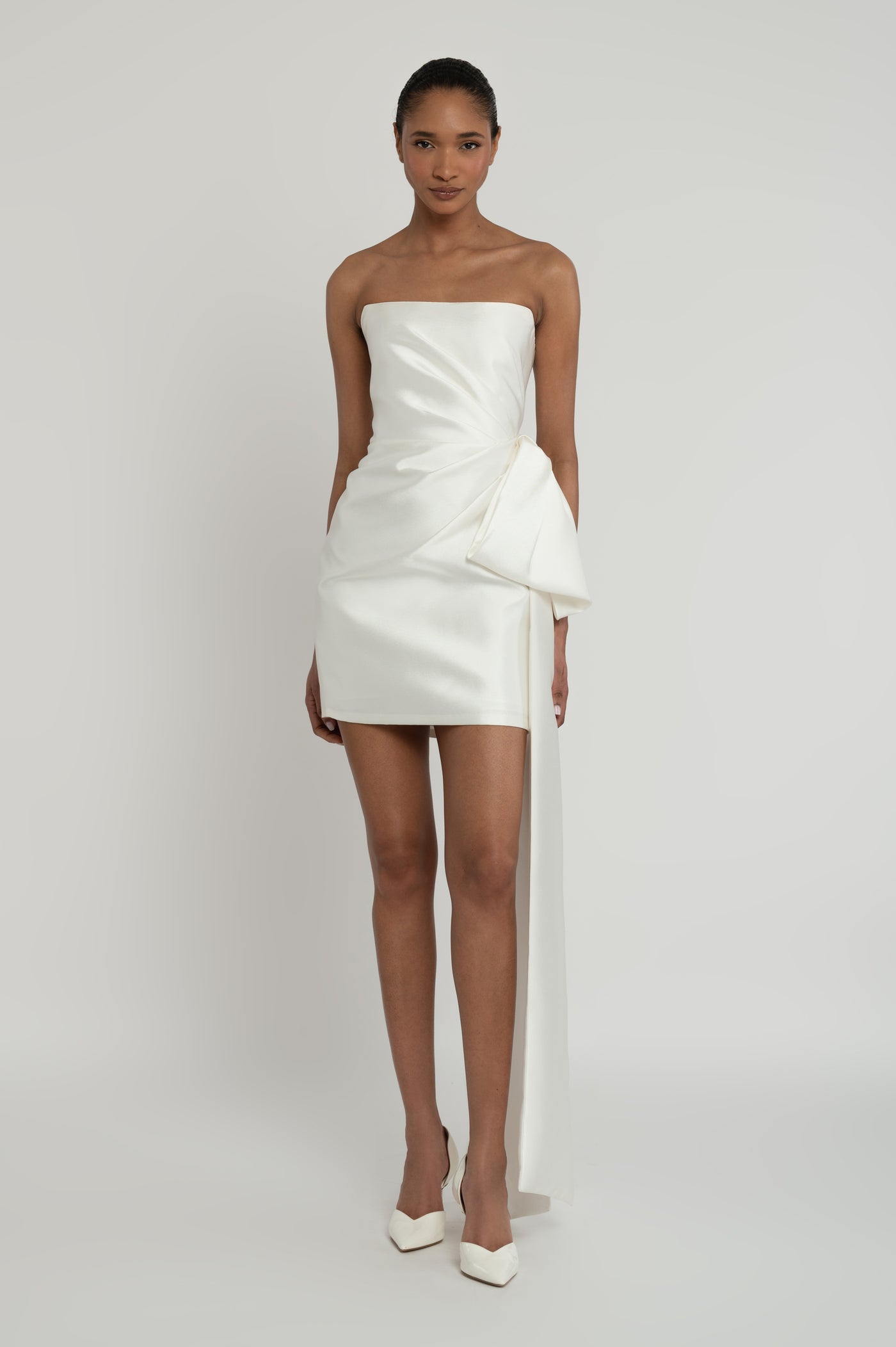 Strapless Mini White Dress